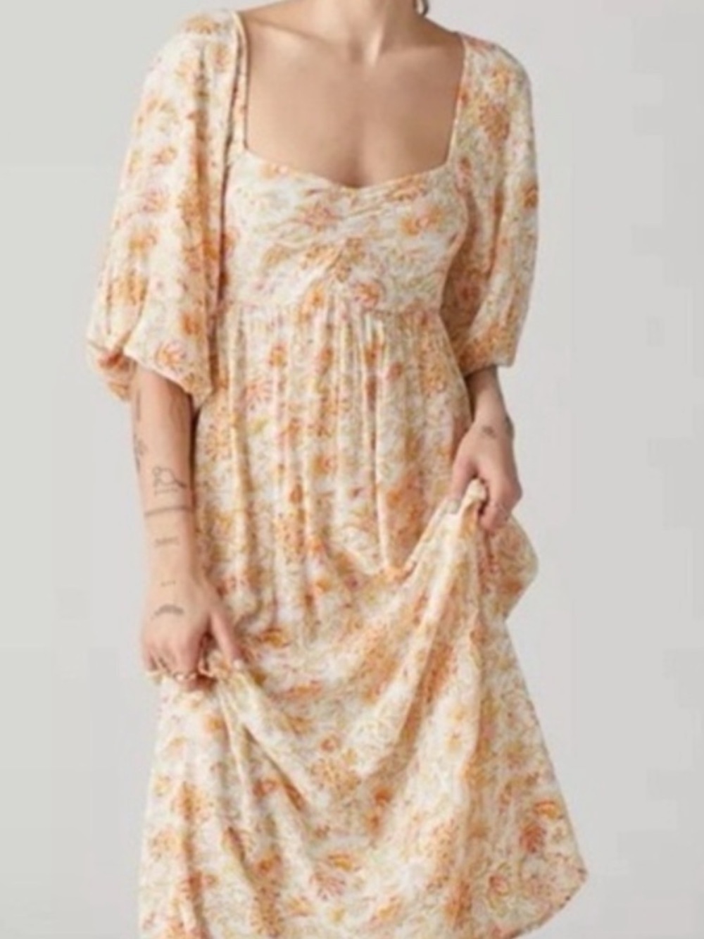 Billabong Swept Away Floral Midi dress Large